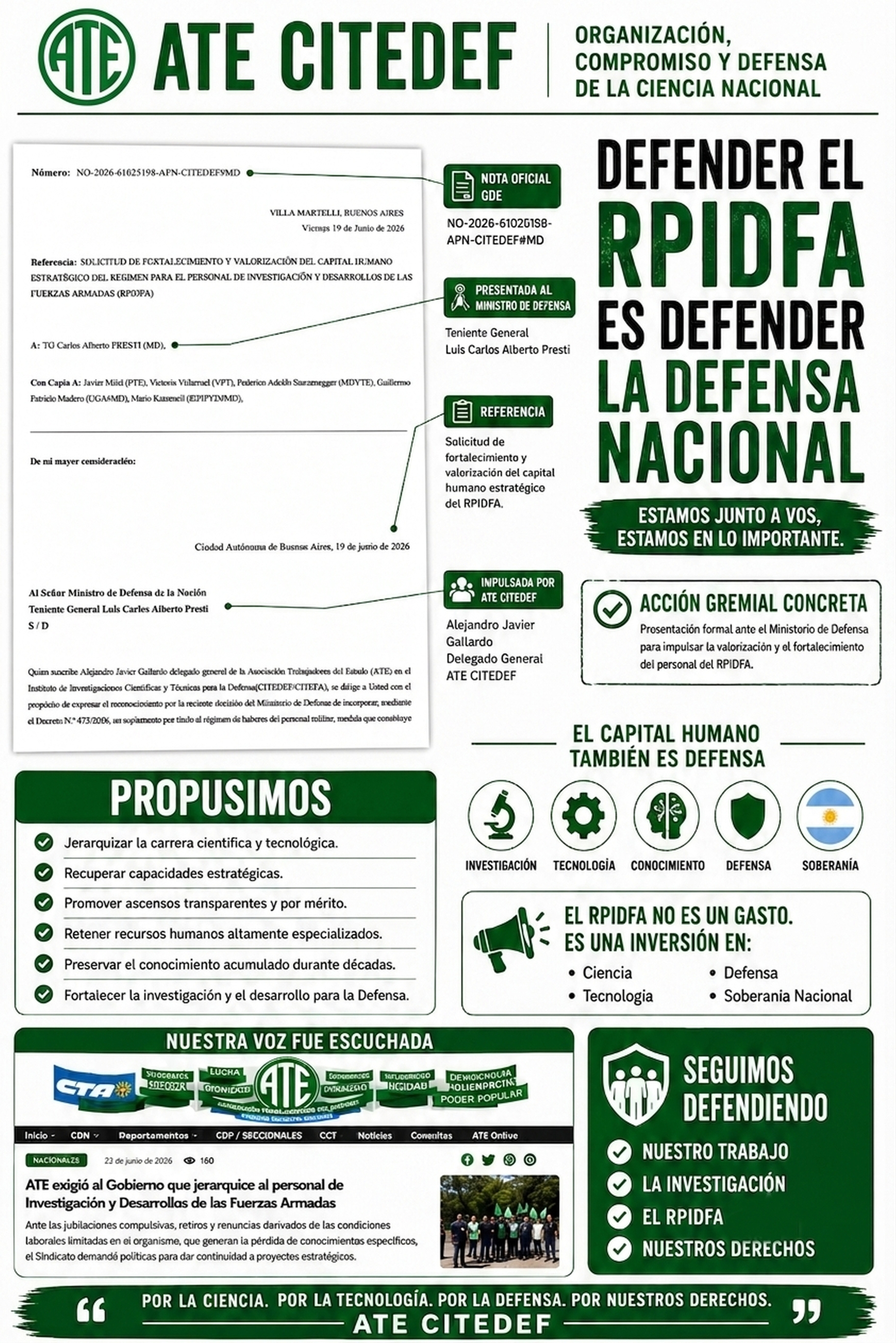 Campaña ATE CITEDEF